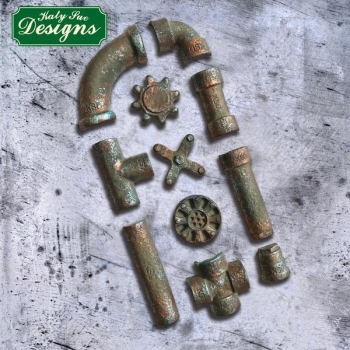 Silicone Mould - Rusty Pipes